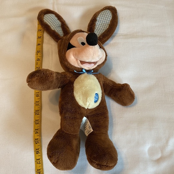 Disney Mickey Mouse Brown Easter Bunny Costume Plush - Picture 11 of 12